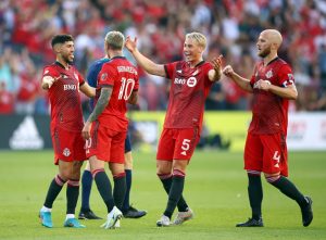 Toronto FC Player, Federico Bernardeschi, Celebrates Goal at BMO Field