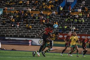 CanWNT Player, Nichelle Prince Header at Independence Park