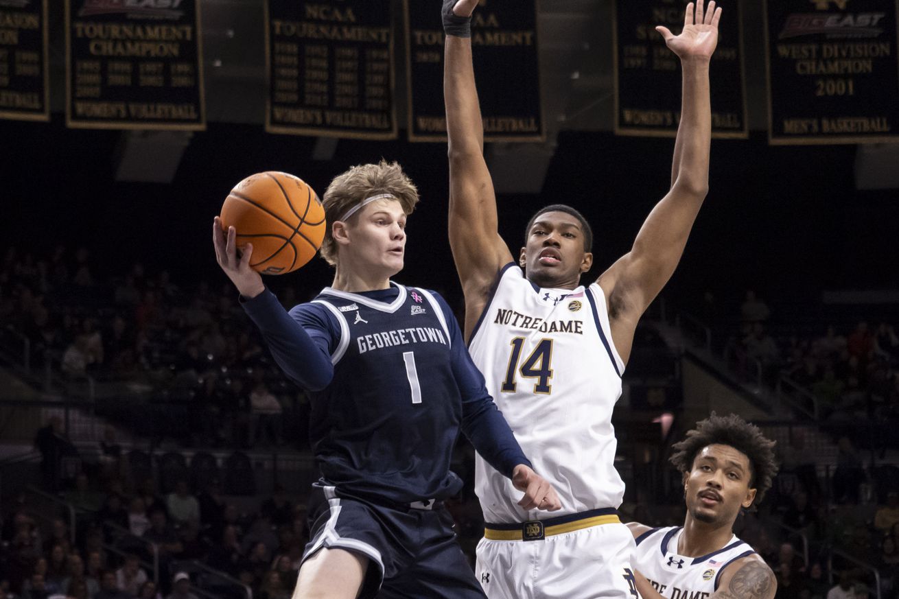 COLLEGE BASKETBALL: DEC 16 Georgetown at Notre Dame