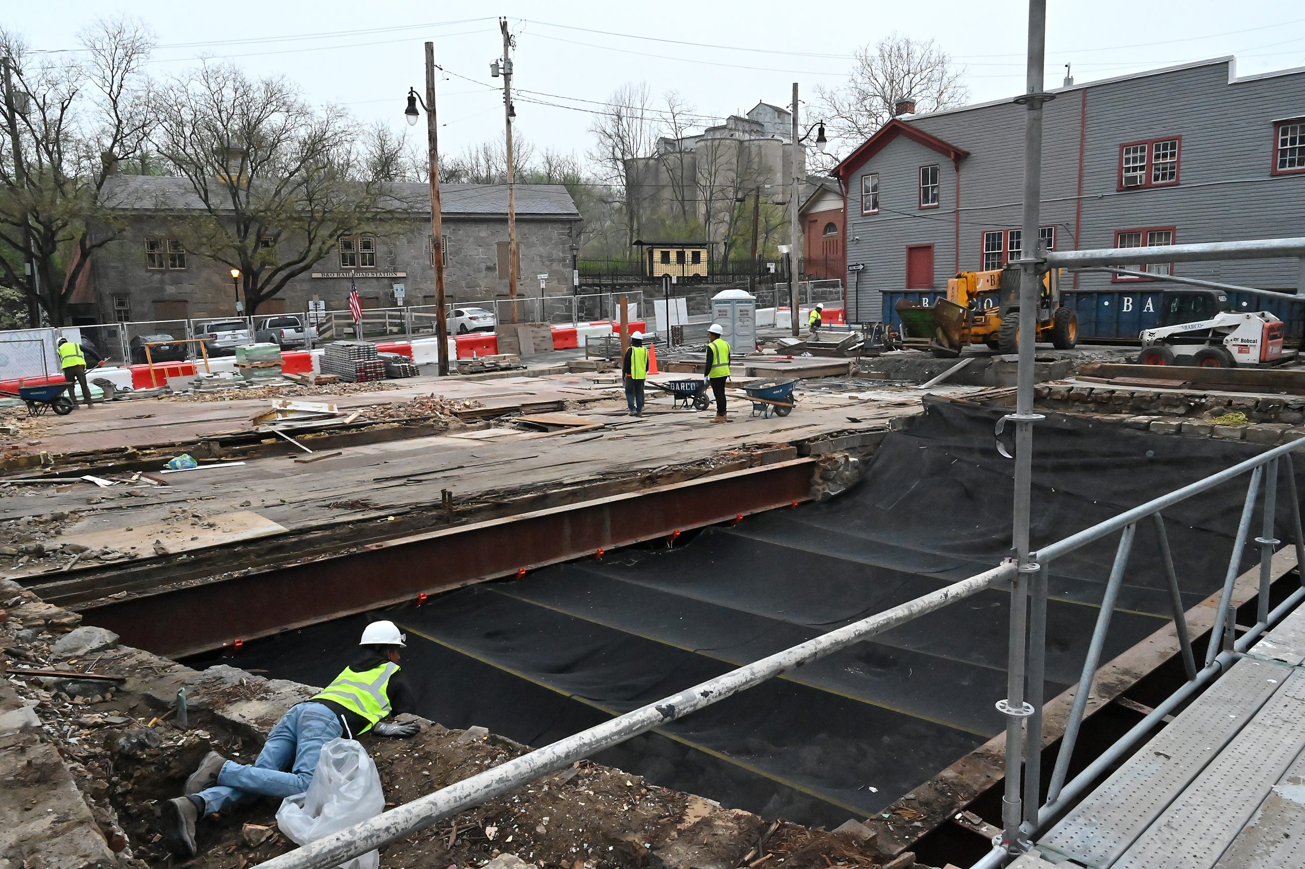 Looking towards Maryland Avenue from Main Street and what once...