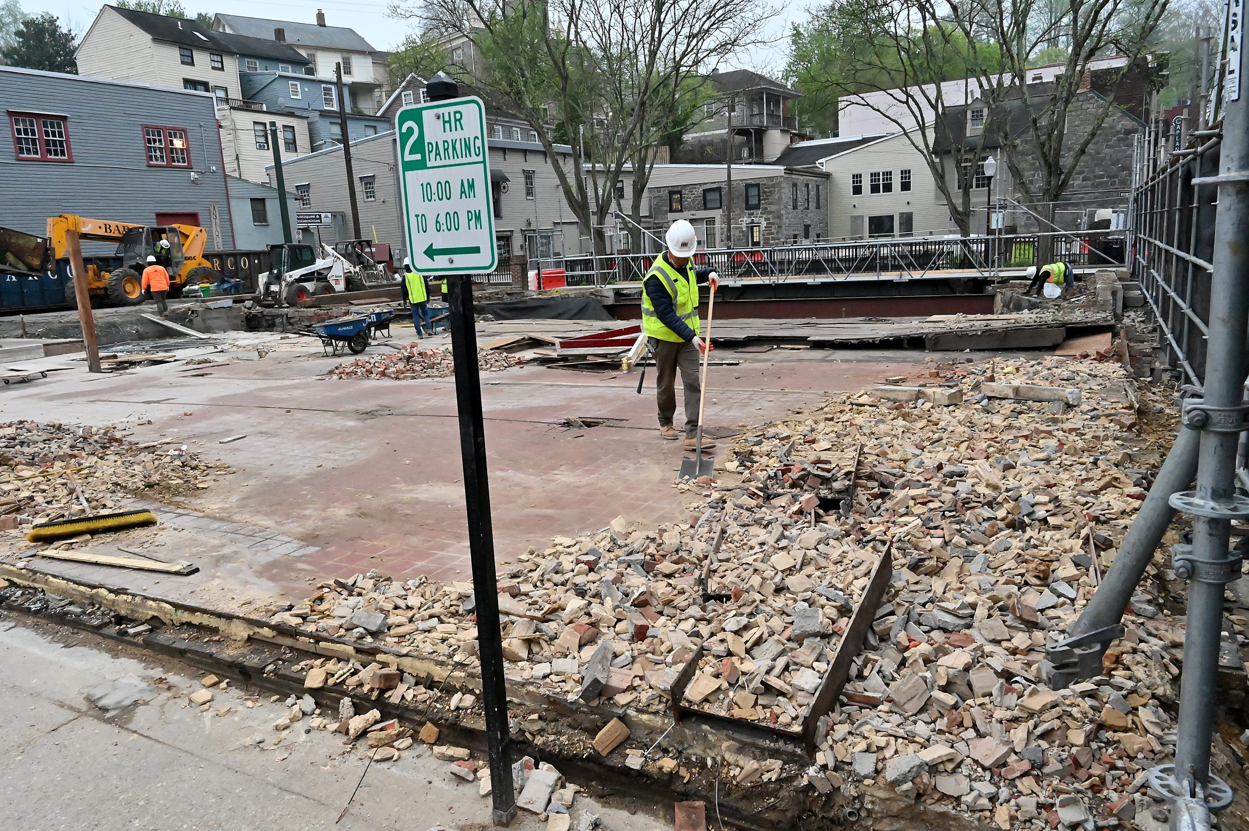 At the corner of Main Street and Maryland Avenue, where...