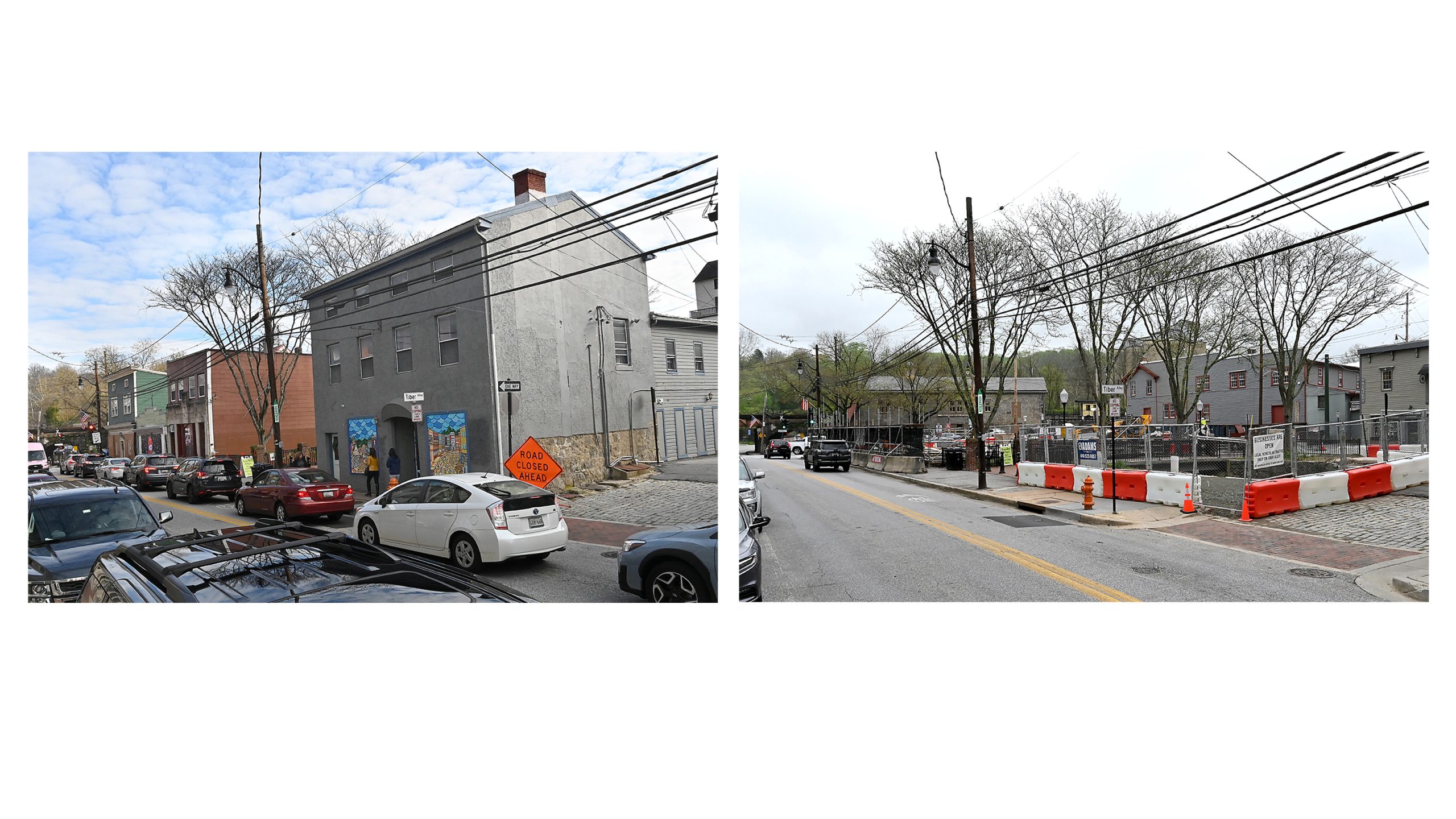 The controlled demolition at 8049-8069 Main Street in Ellicott City...