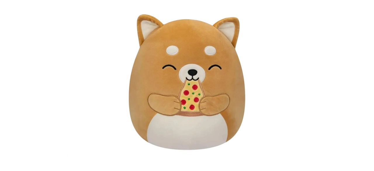 Squishmallow Angie the Shiba Inu with Pizza 8-inch