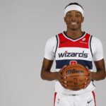 Washington Wizards guard Bilal Coulibaly (0) poses for a portrait