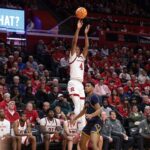 Rutgers Scarlet Knights forward Ace Bailey (4) shoots the ball